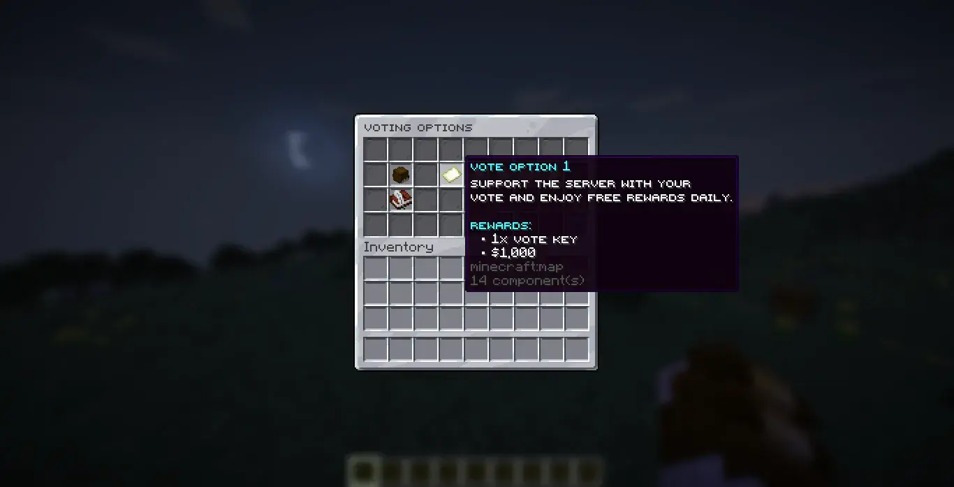 Elite's Voting Menu - DeluxeMenus Config Configs GUI screenshot 2