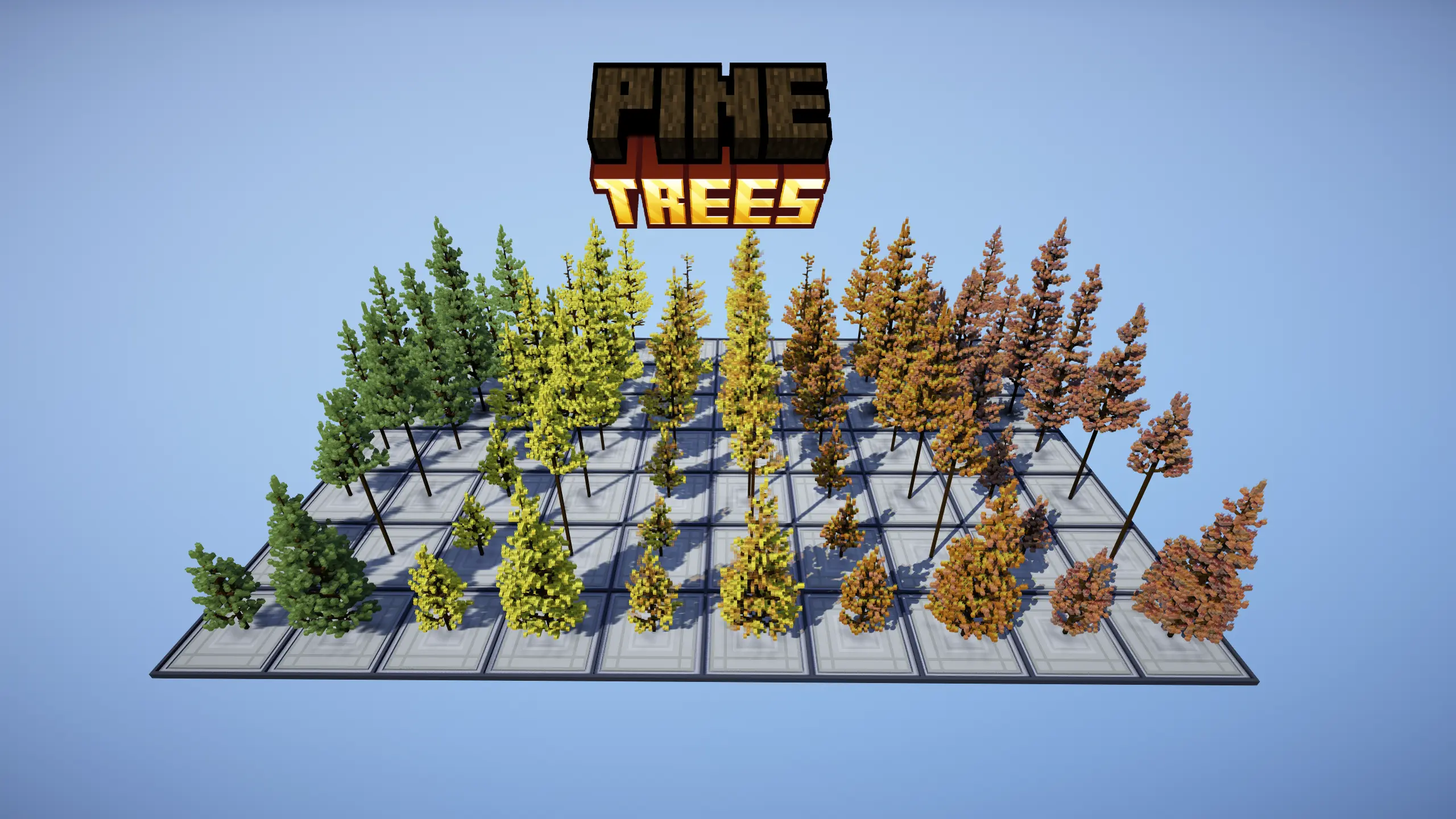DustyBuilds | Autumn Pine Trees | Asset