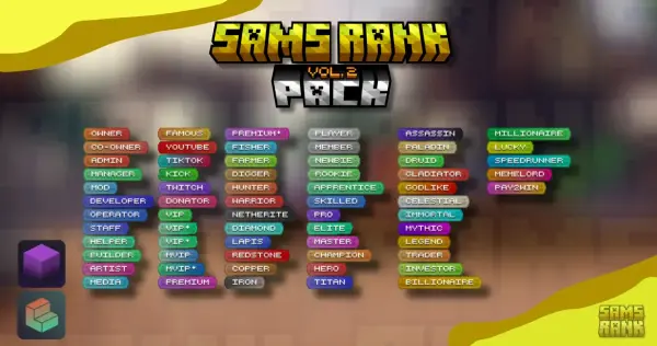 Sam's Ranks Vol 2 | 60+ Total