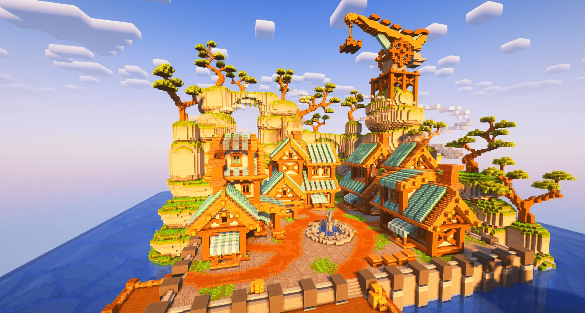 Spawn Skyblock | 300x250 Builds Spawn screenshot 1