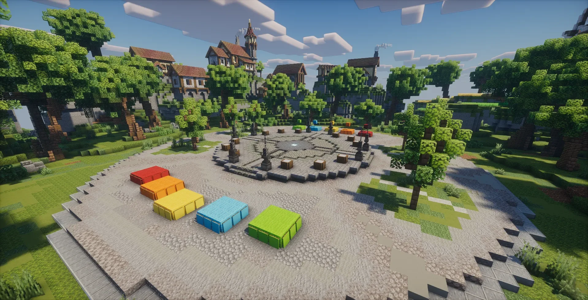Green Medieval Spawn | 200x200 Builds Spawn screenshot 4