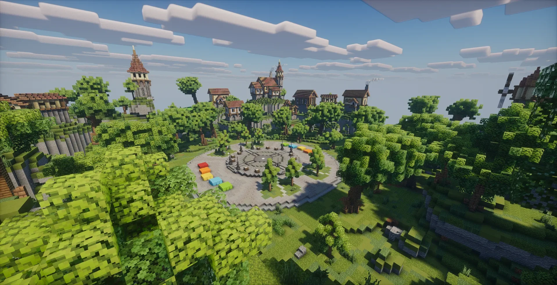 Green Medieval Spawn | 200x200 Builds Spawn screenshot 1