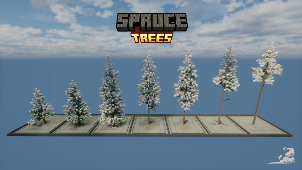 DustyBuilds | Snowy Tree Pack | Asset 