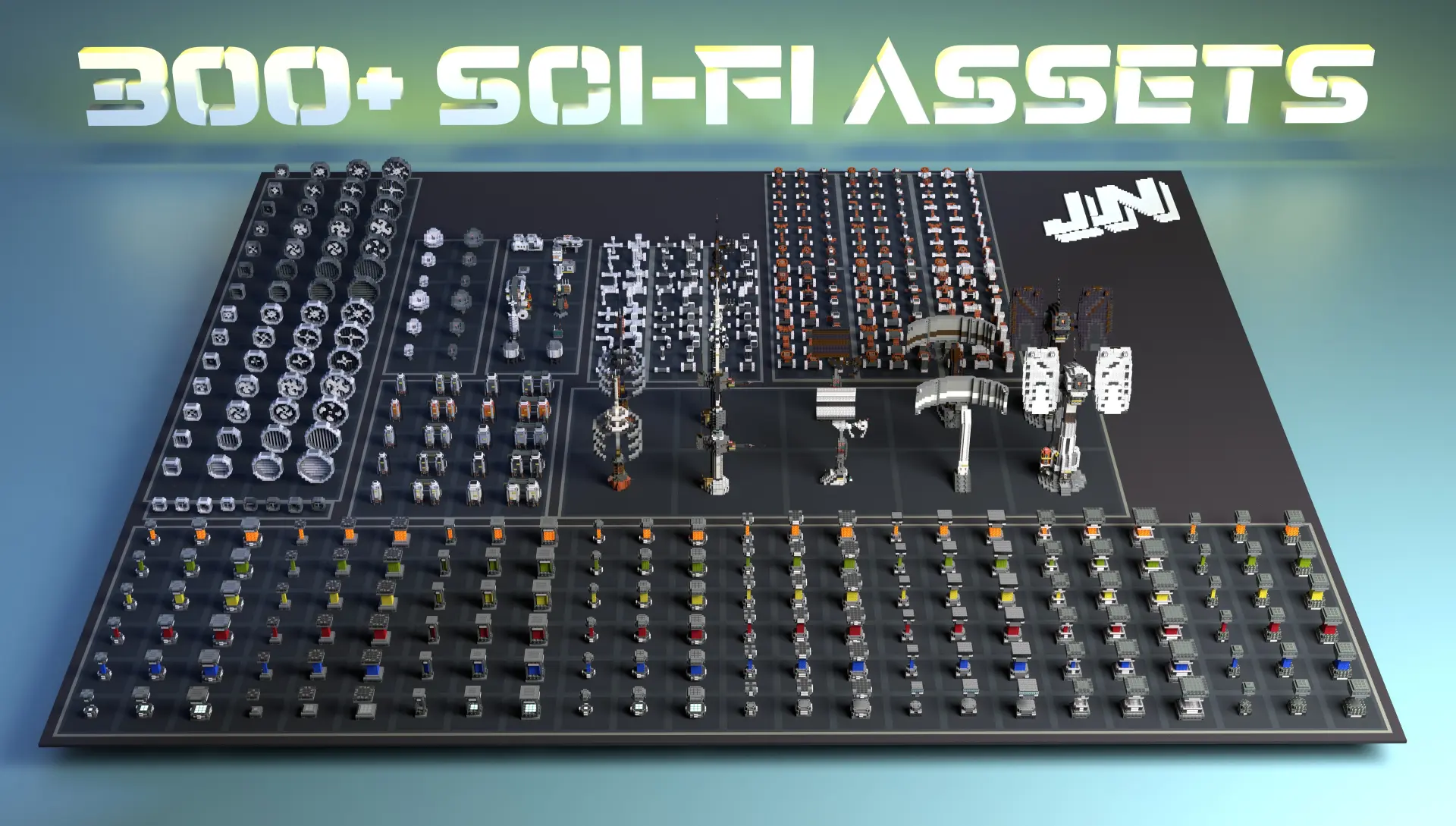 JN Sci-Fi Assets Vol 1 Builds Asset screenshot 1
