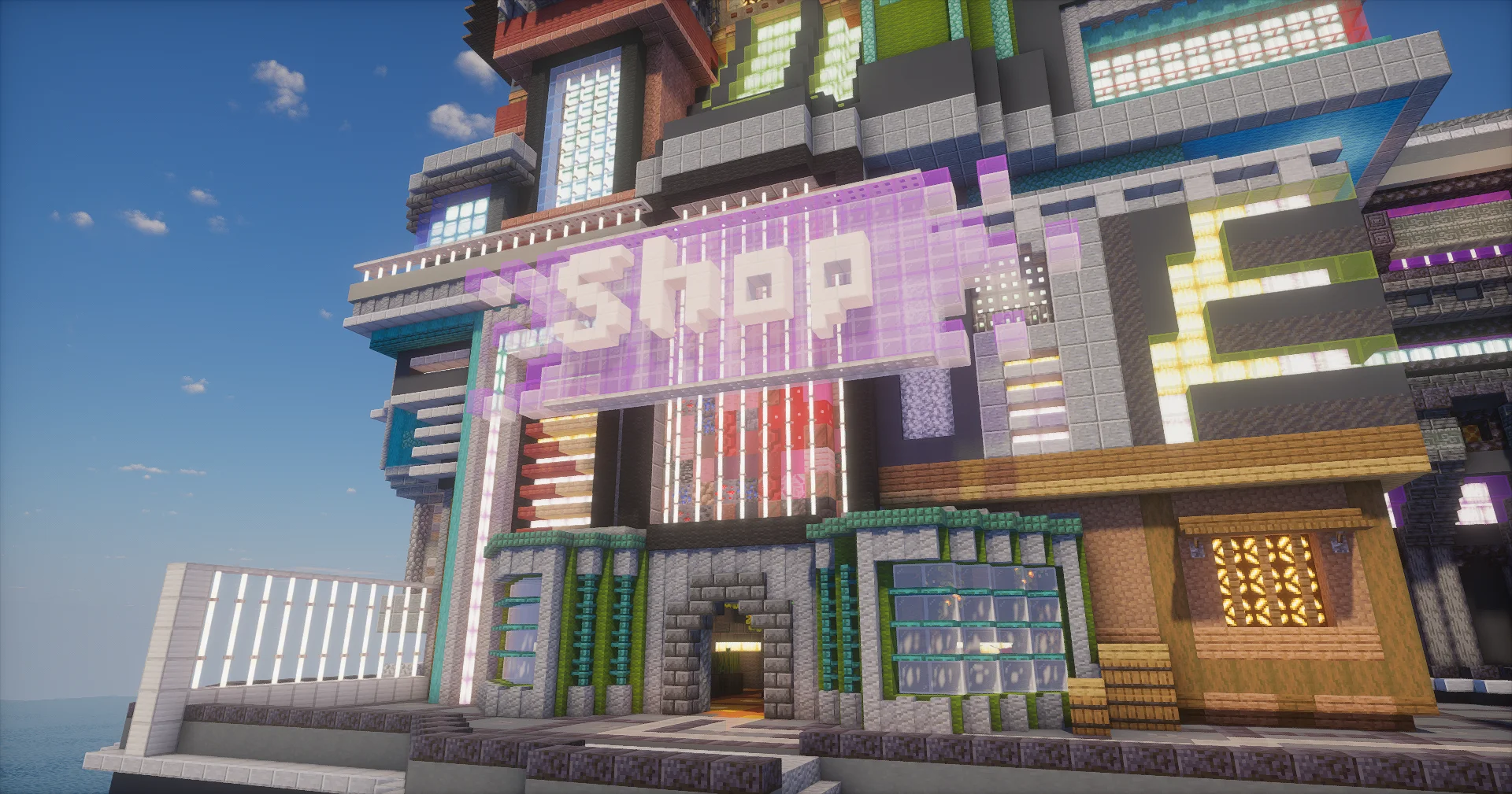 DonutSMP Style Spawn - Quantum City Builds Spawn screenshot 3