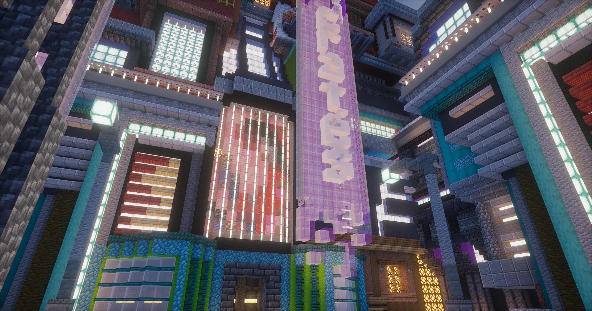 DonutSMP Style Spawn - Quantum City Builds Spawn screenshot 6