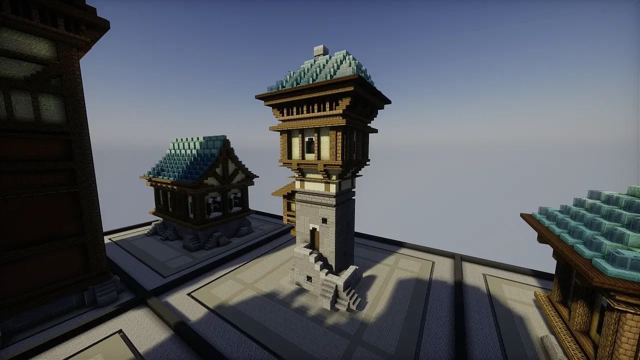DustyBuilds | Blue Magical Houses | Pack Builds Asset screenshot 3