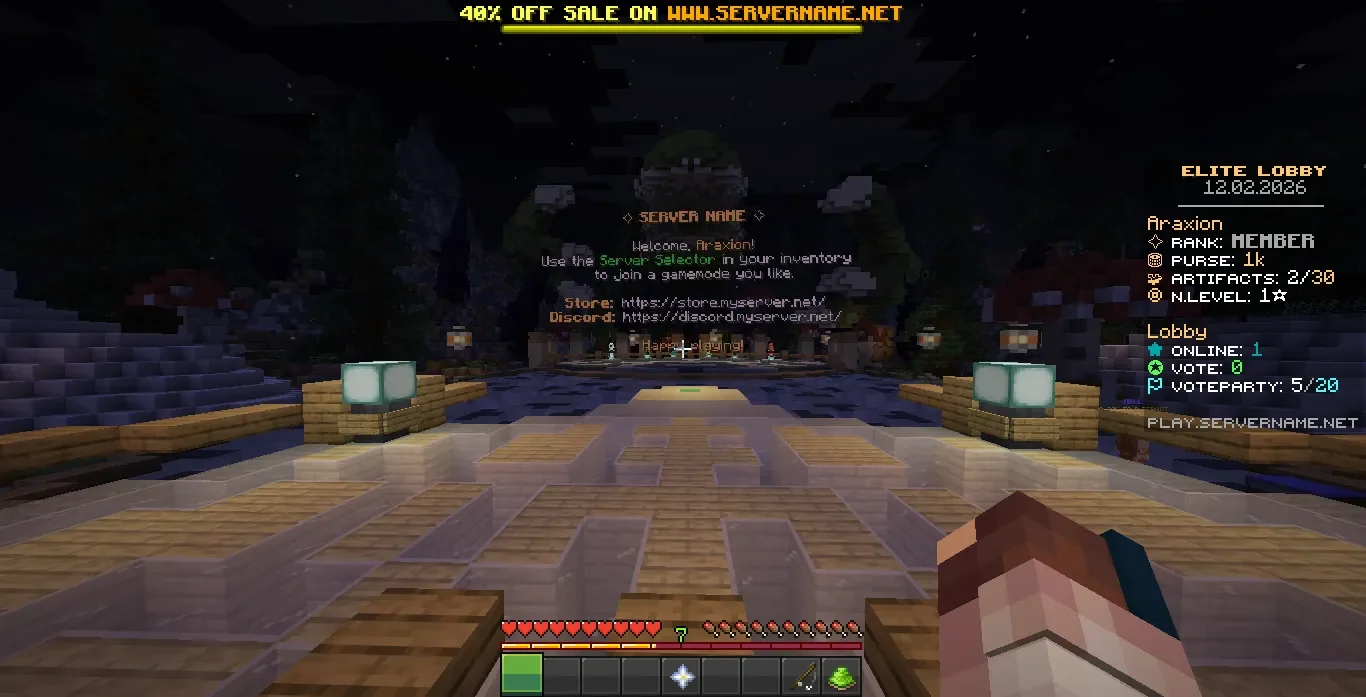Elite Lobby - Premium Server Setup Server setups Lobby/Hub screenshot 1