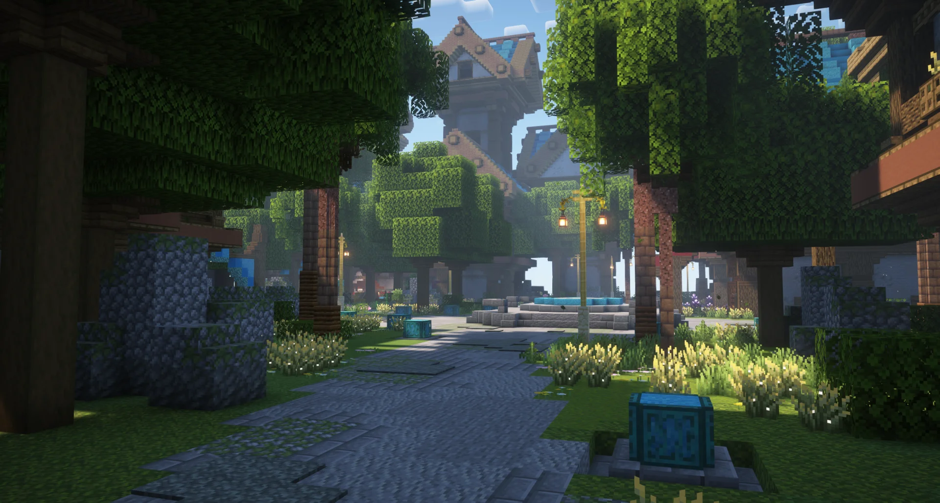SMP - Cyan Blue SPAWN -150x150- Builds Spawn screenshot 4