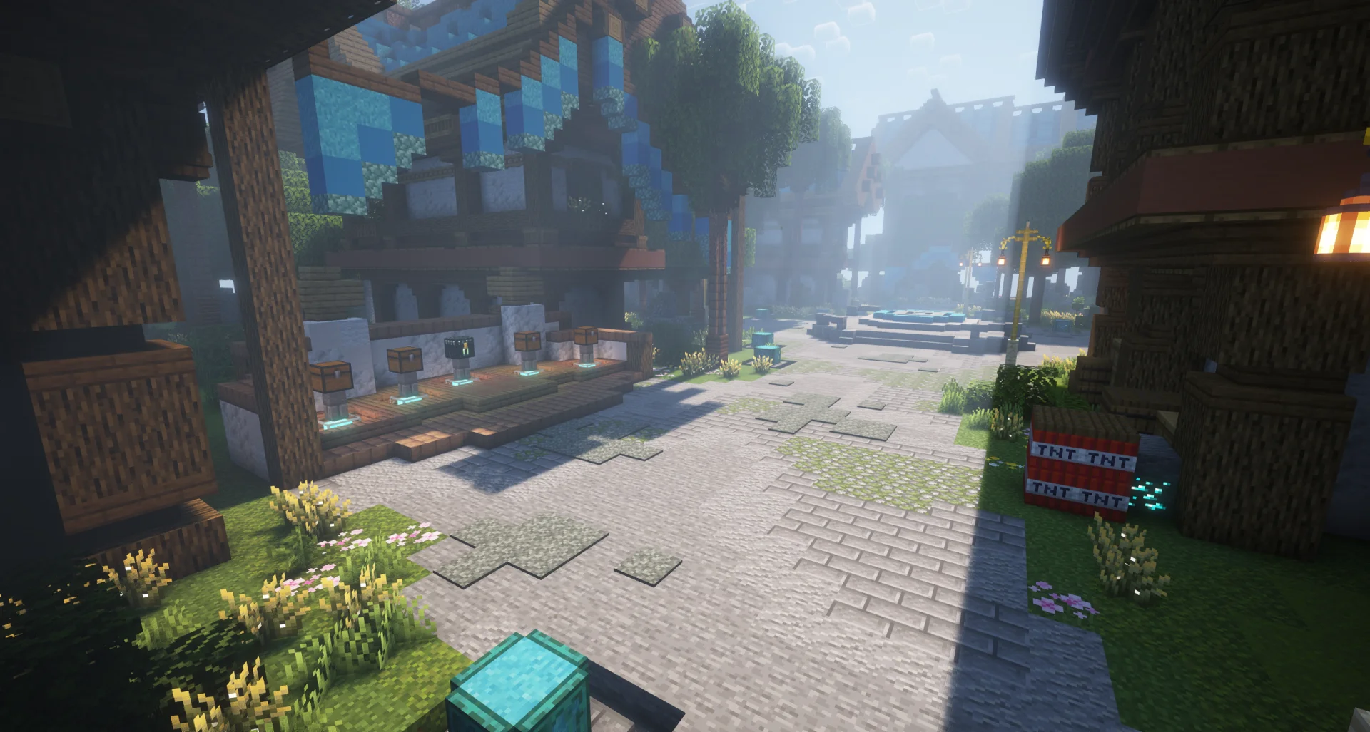 SMP - Cyan Blue SPAWN -150x150- Builds Spawn screenshot 1