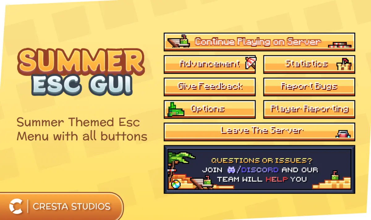 Summer Themed - Escape Menu