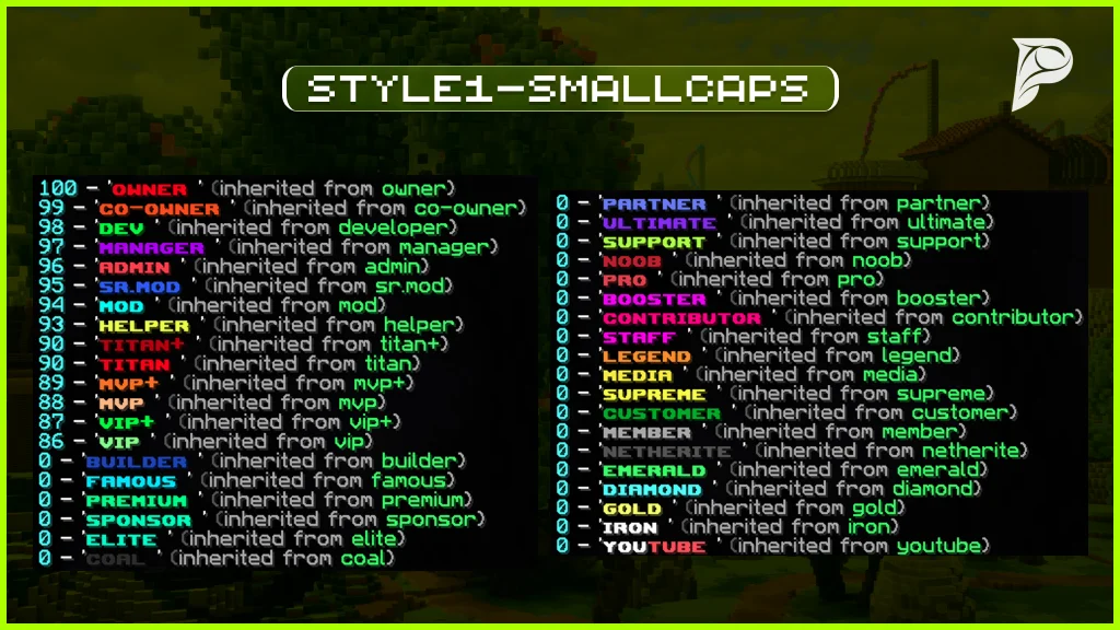 LuckPerms Configuration | 40 Ranks Configs Monetization screenshot 1