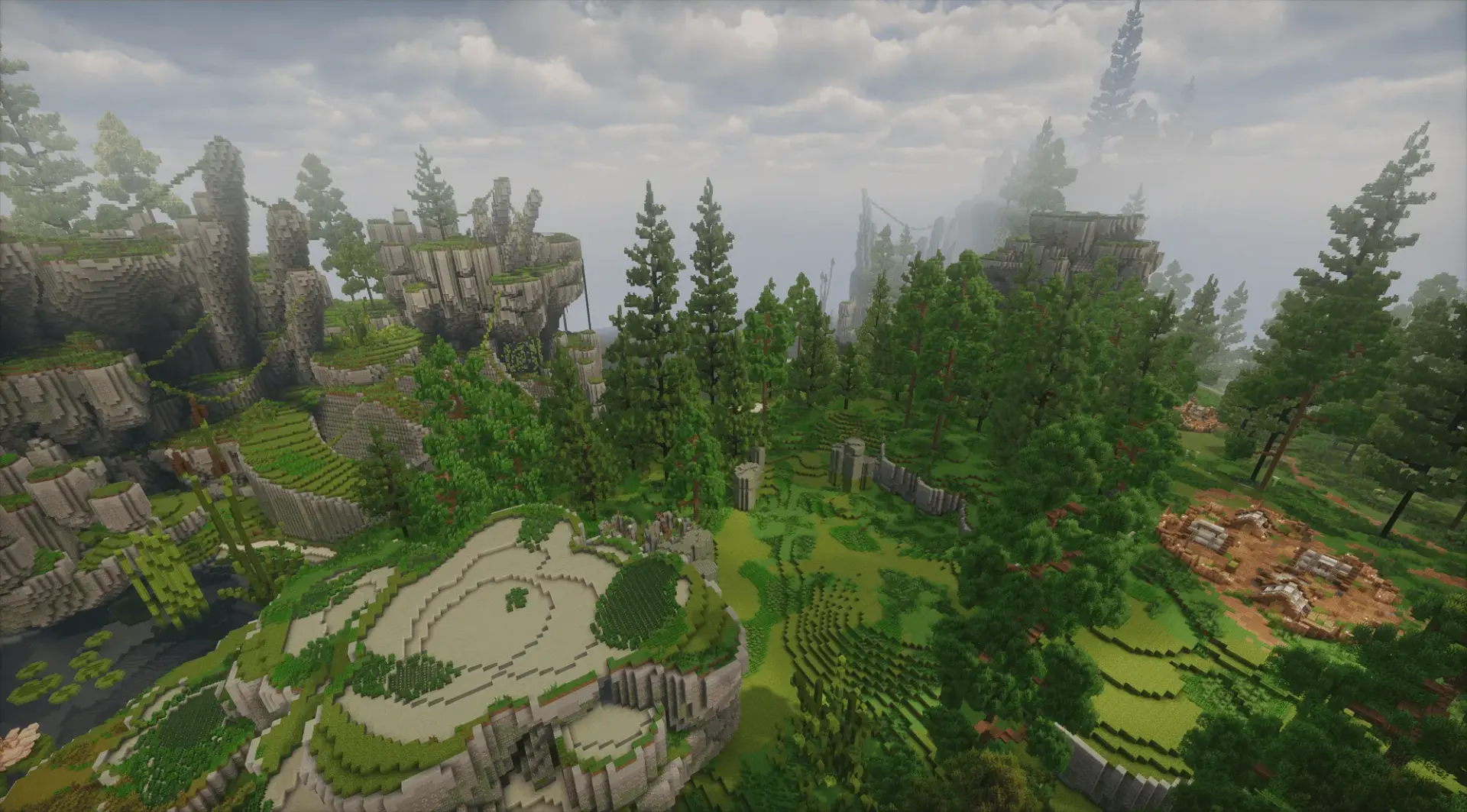 RootHaven Island | 800x800 Builds mcworld screenshot 2
