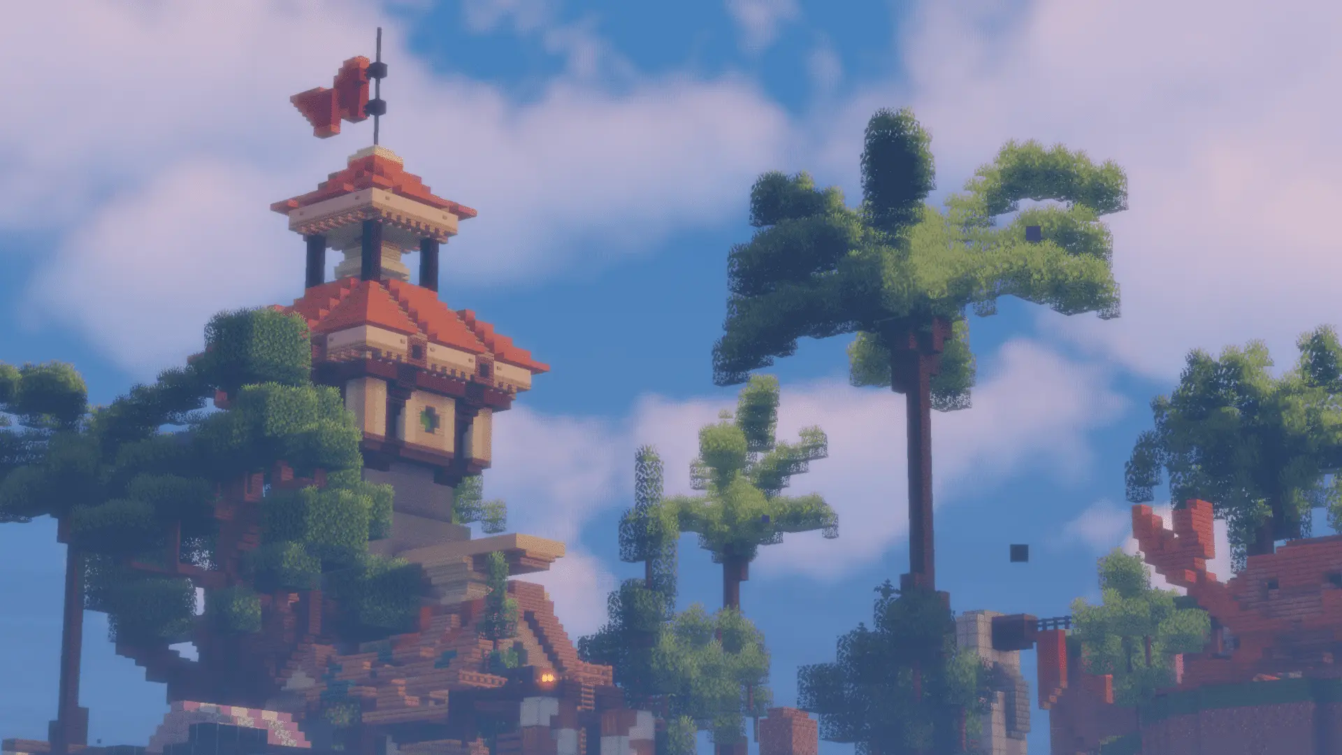 Palm Village - Minecraft Lobby Builds Spawn screenshot 1
