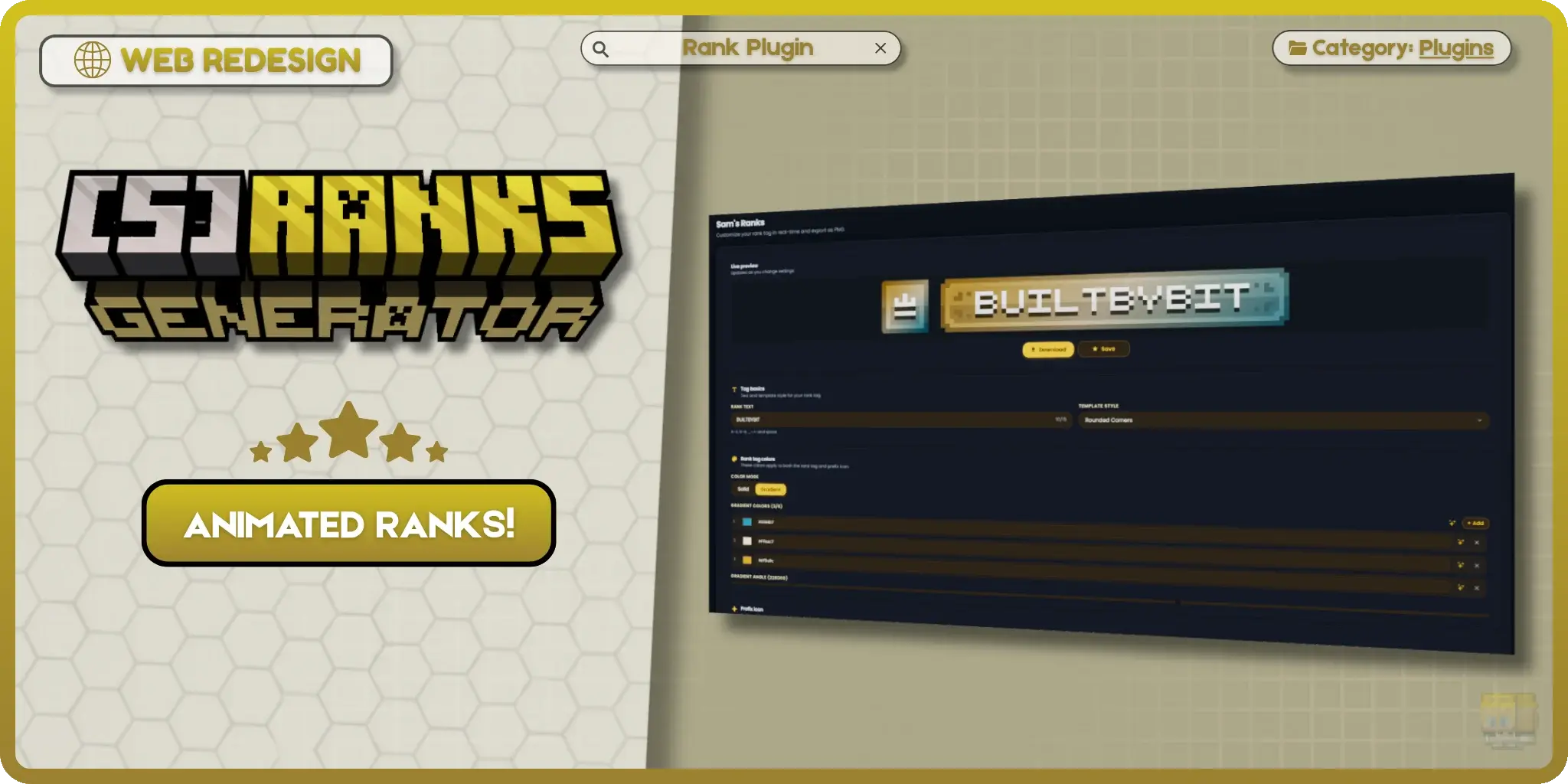 Sam's Ranks | Generator - WEB REDESIGN