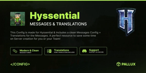 Hyssentials Messages Config