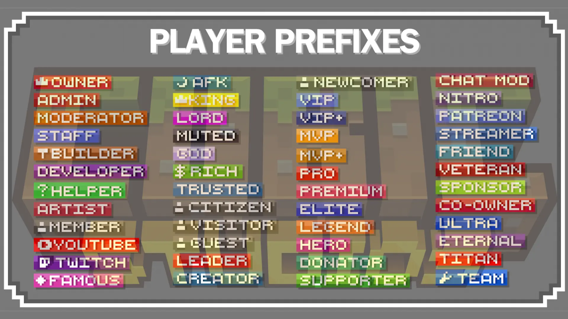Simple Prefix Icons Textures GUI screenshot 1
