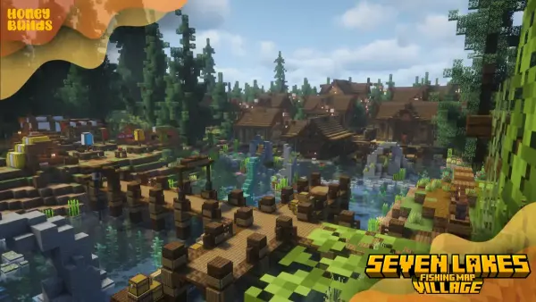Fishing map - Seven Lakes Village