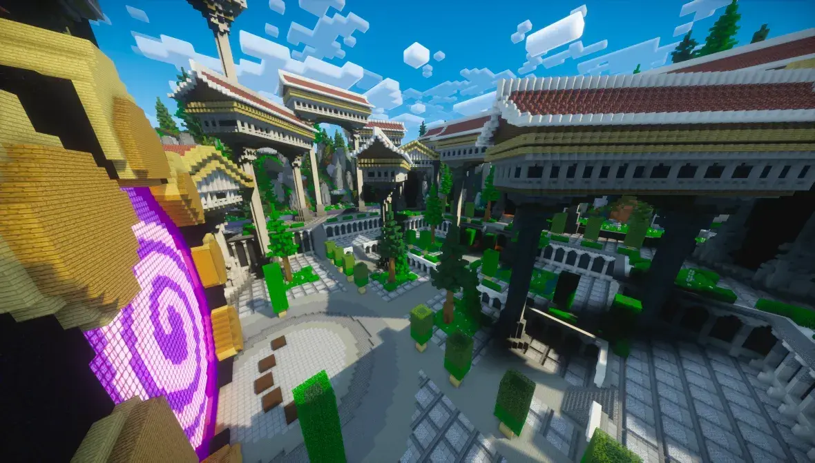 Greek Portal Temple Hub Builds Spawn screenshot 4