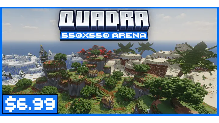 Quadra | Multibiomes Minecraft PVP Arena