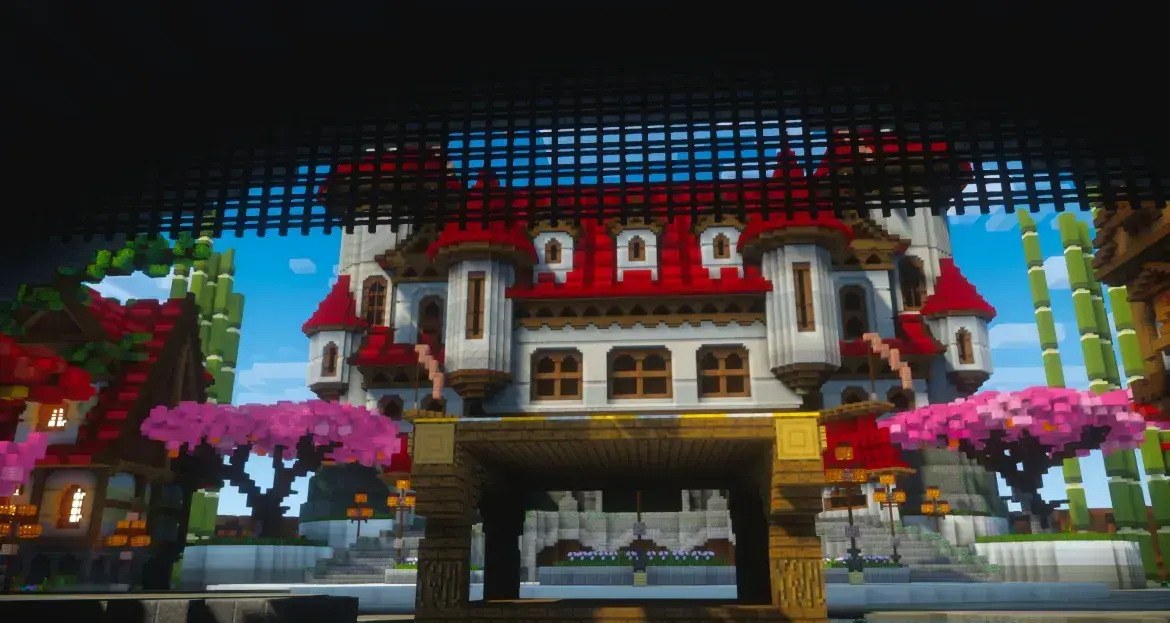 Medieval Hub Castle - 400x400 Builds Spawn screenshot 1