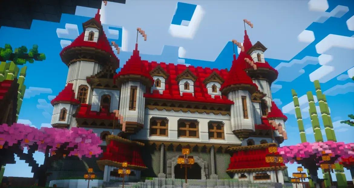 Medieval Hub Castle - 400x400 Builds Spawn screenshot 2
