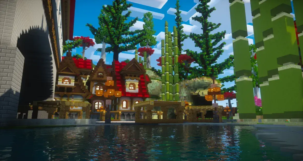 Medieval Hub Castle - 400x400 Builds Spawn screenshot 4