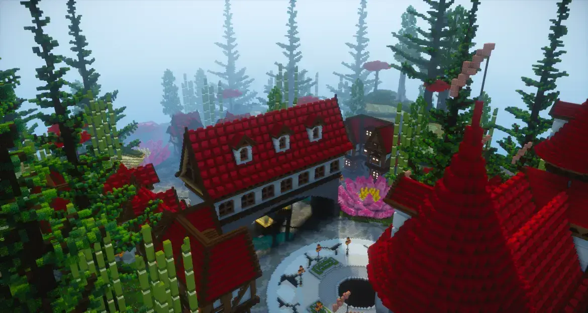 Medieval Hub Castle - 400x400 Builds Spawn screenshot 6