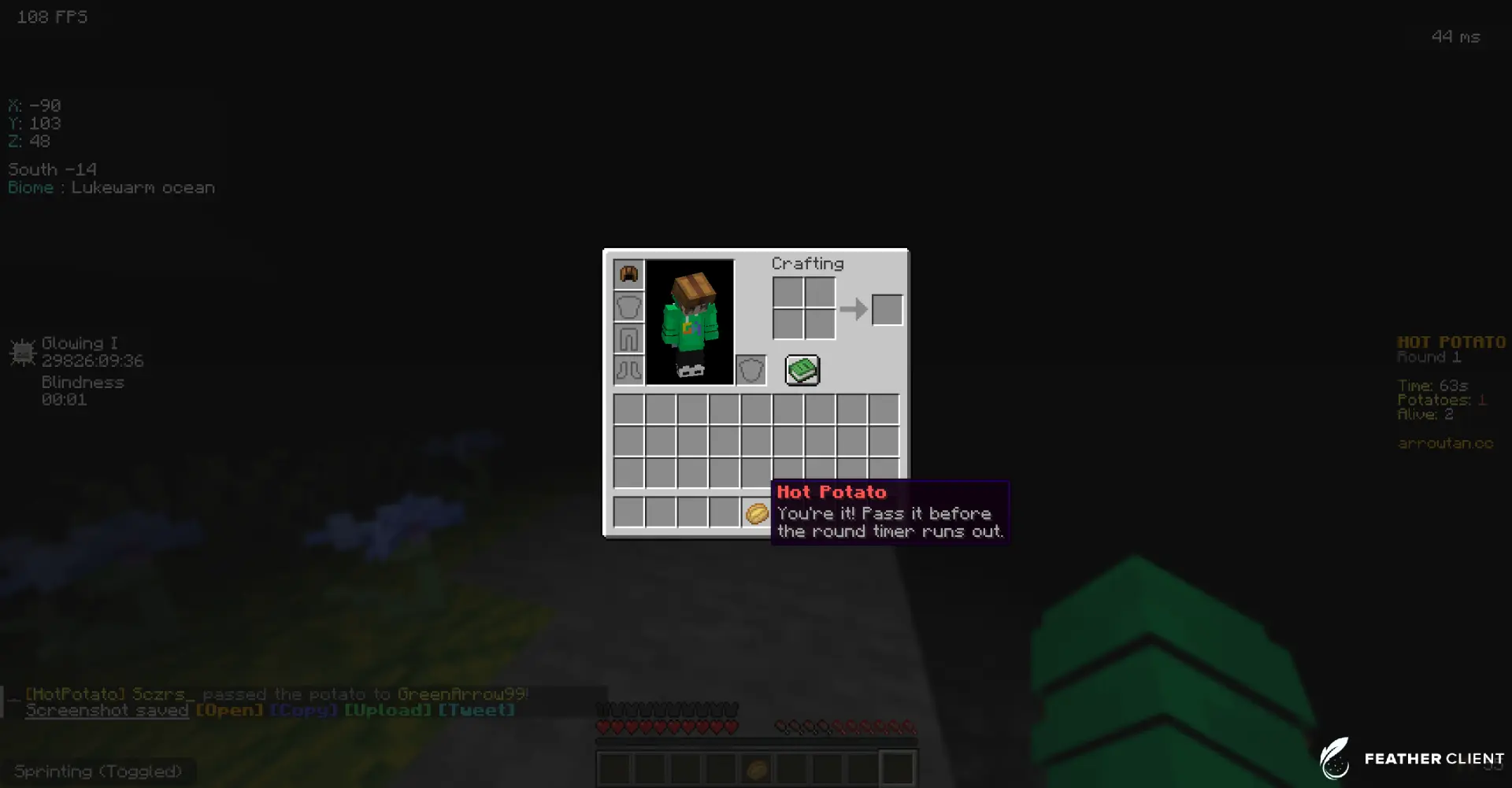 HotPotato - Round-Based Minigame Plugins Minigame screenshot 2