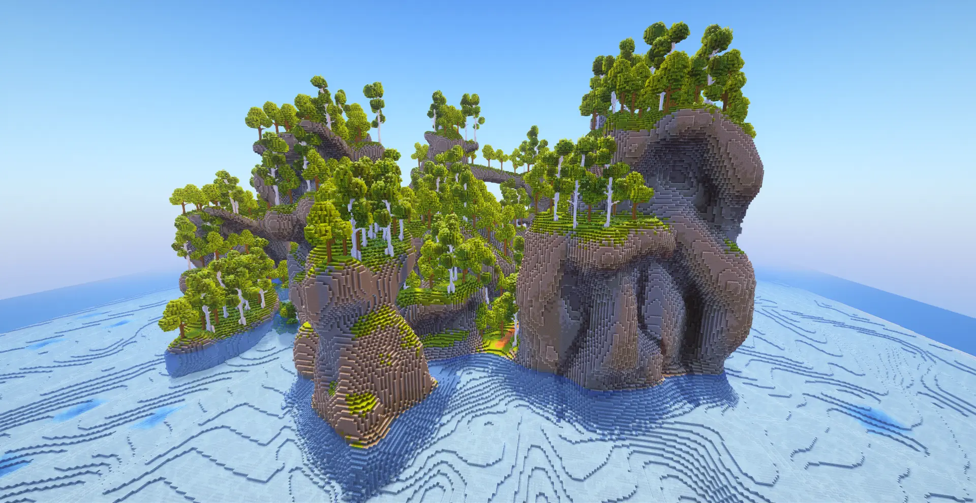 Lush Forest Island Builds Terrain screenshot 1
