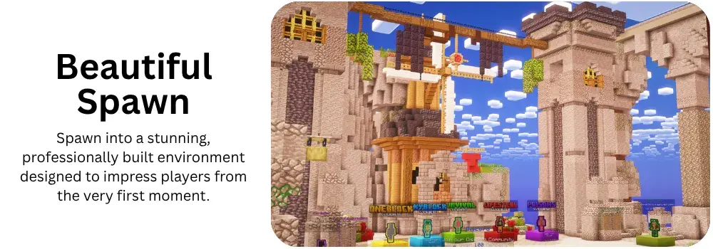 A fully configured and optimized lobby setup including custom GUIs, NPCs, server selectors, pl...png