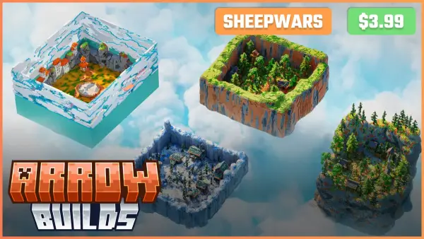 SheepWars Pack | x3 Arenas + Lobby