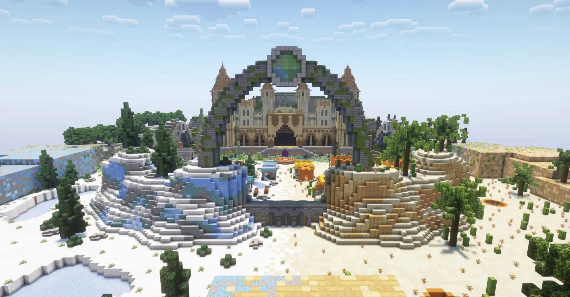 Four Seasons Spawn | Multi-Biome Builds Spawn screenshot 6
