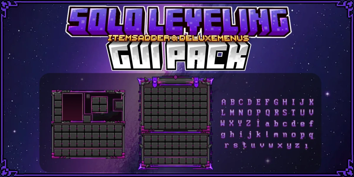 Solo Leveling Minecraft UI Template