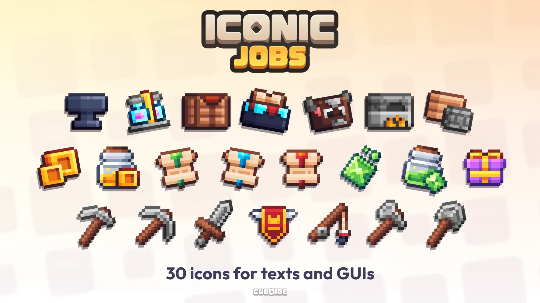 Iconic Jobs - 30 job icons