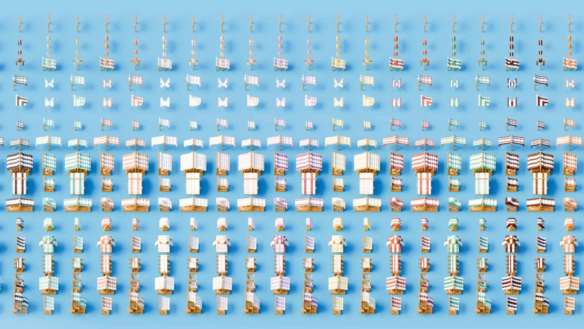 Asset pack | x300+ | Stalls&Tents Builds Asset screenshot 2