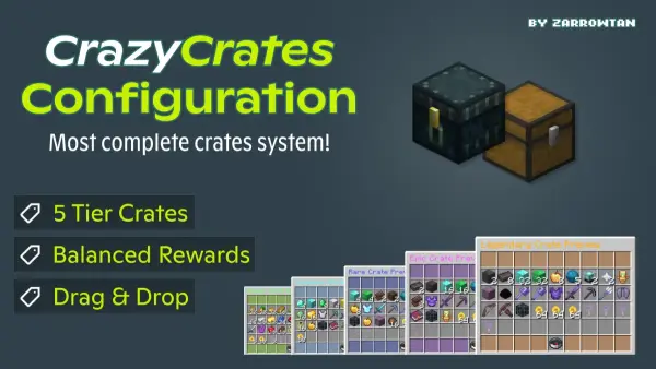 CrazyCrates Config | 5-Tier Crate System