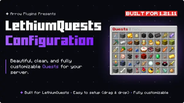 LethiumQuests Config | 137 Custom Quests