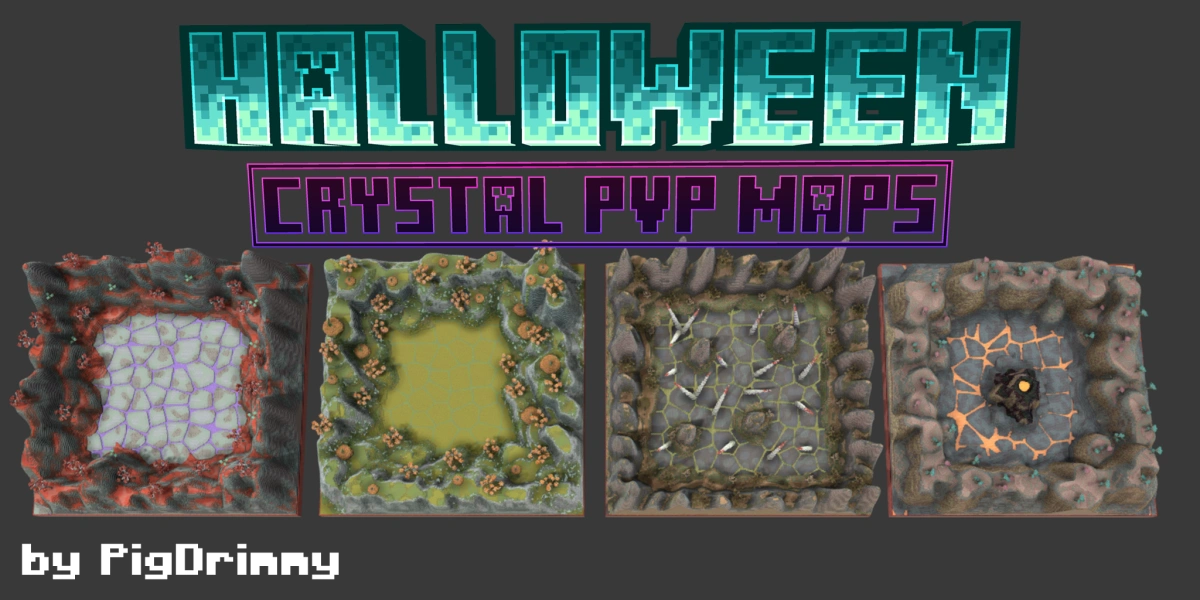 4 Halloween Crystal PvP Maps - 300 x 300