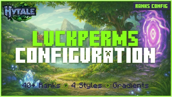 LuckPerms Configuration | 40+ Ranks