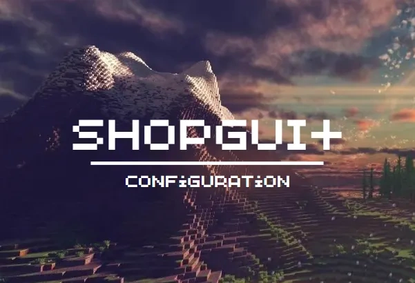 ShopGUI+ Config / Optimized for Economy