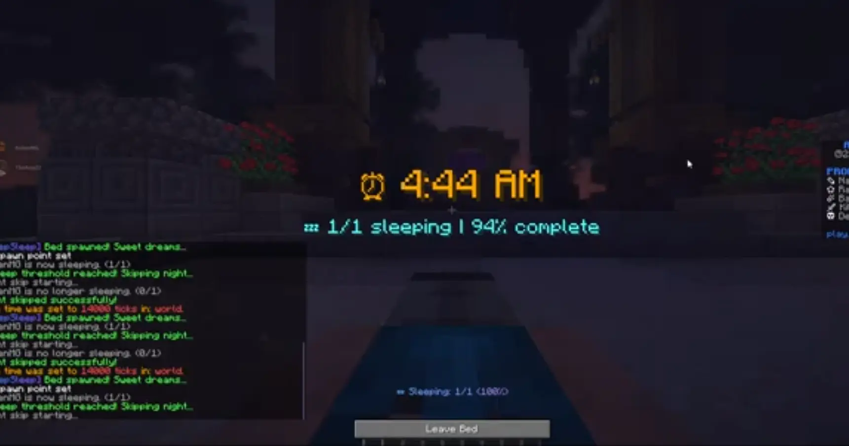 Kolen's Deep Sleep (/bed) Plugins Utility screenshot 1