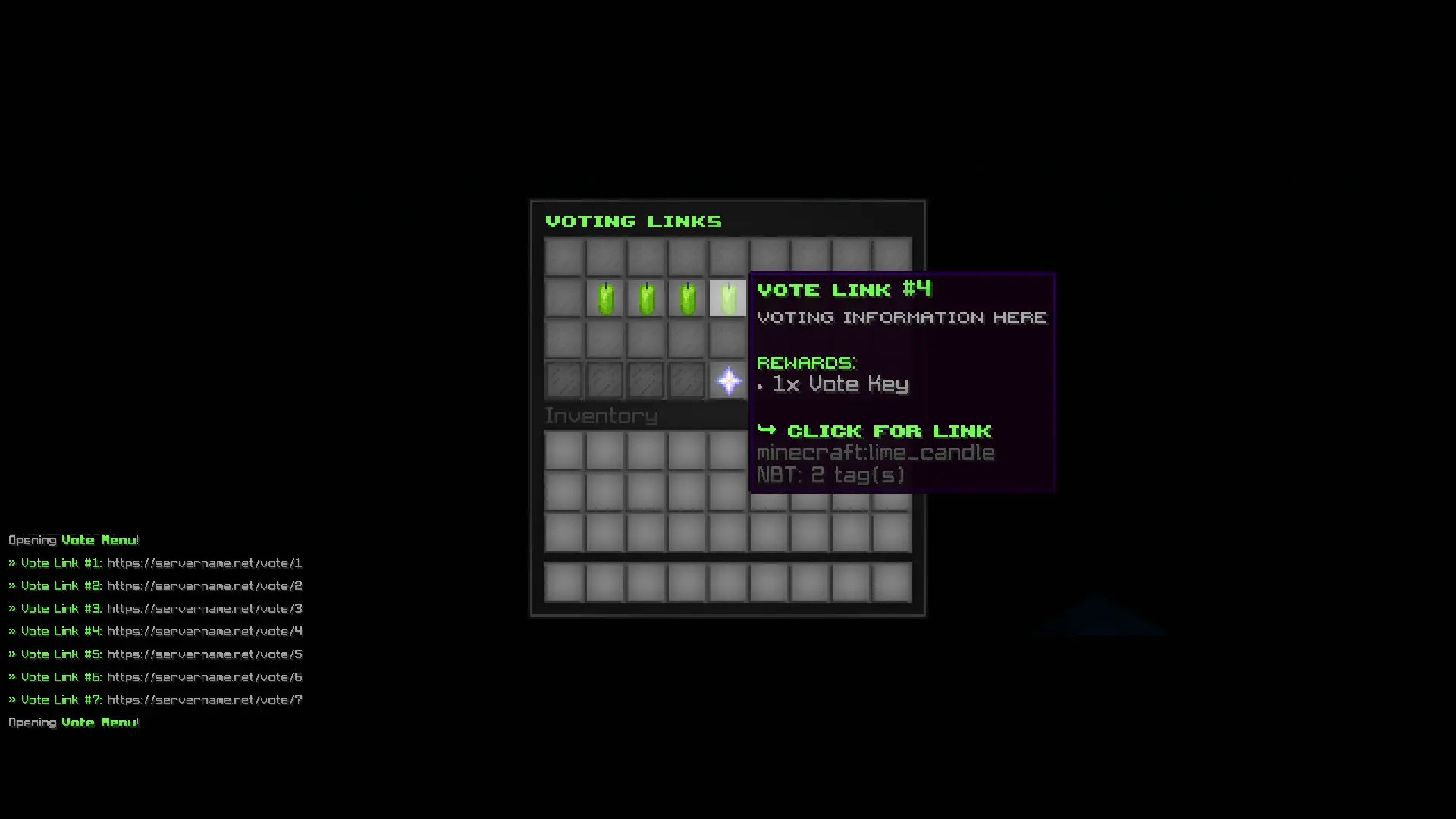 Vote Menu - DeluxeMenus Config Configs Menu screenshot 2