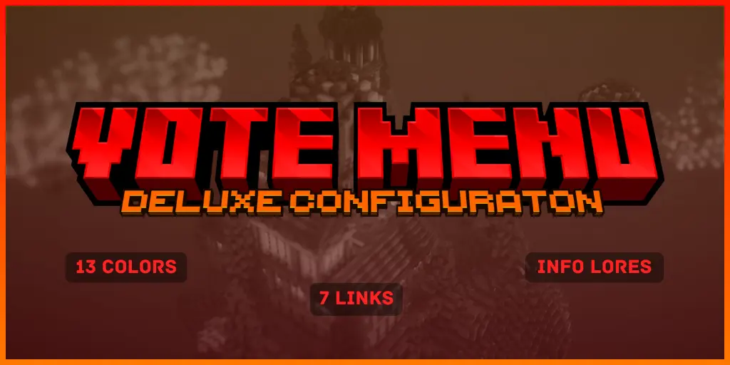 Vote Menu - DeluxeMenus Config