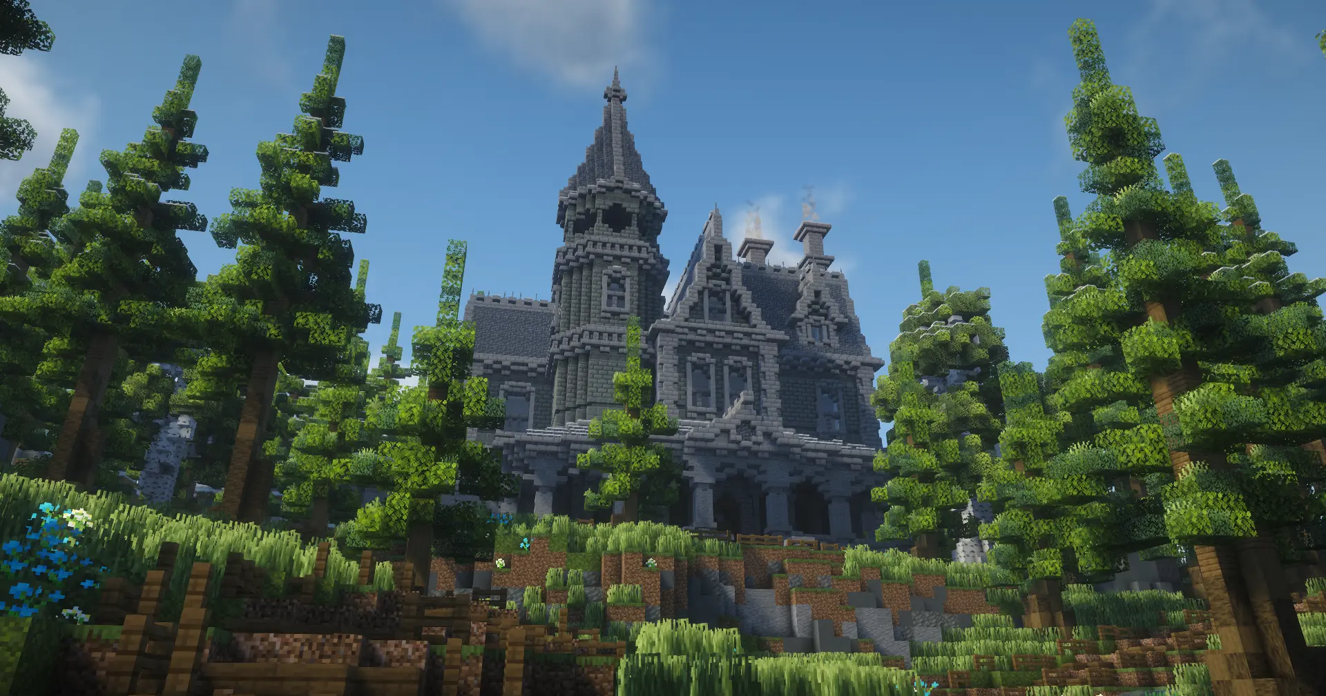 Creepy Mansion Behind the Graveyard