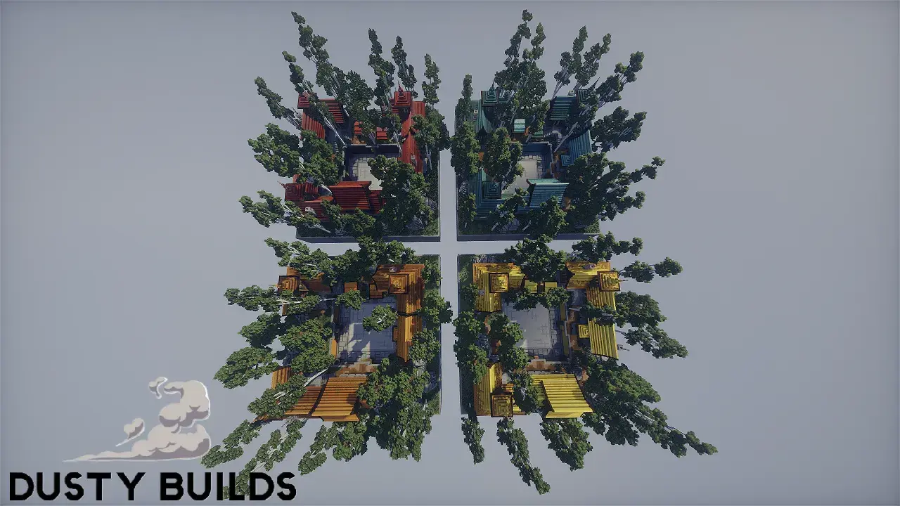 DustyBuilds | Colorfull Arenas | PvP Map