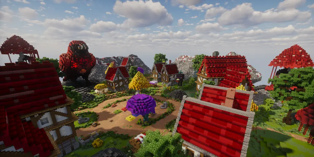 Enchanted Village | Minecraft Spawn Builds Spawn screenshot 3