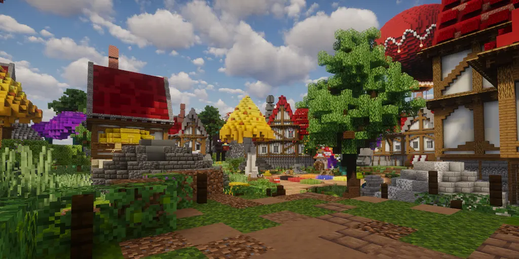 Enchanted Village | Minecraft Spawn Builds Spawn screenshot 4