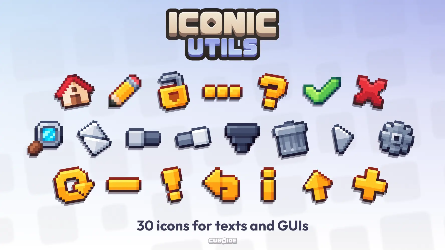 Iconic Utils - 30 must-have icons