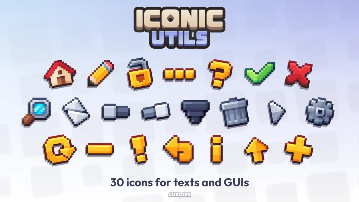 Iconic Utils - 30 must-have icons